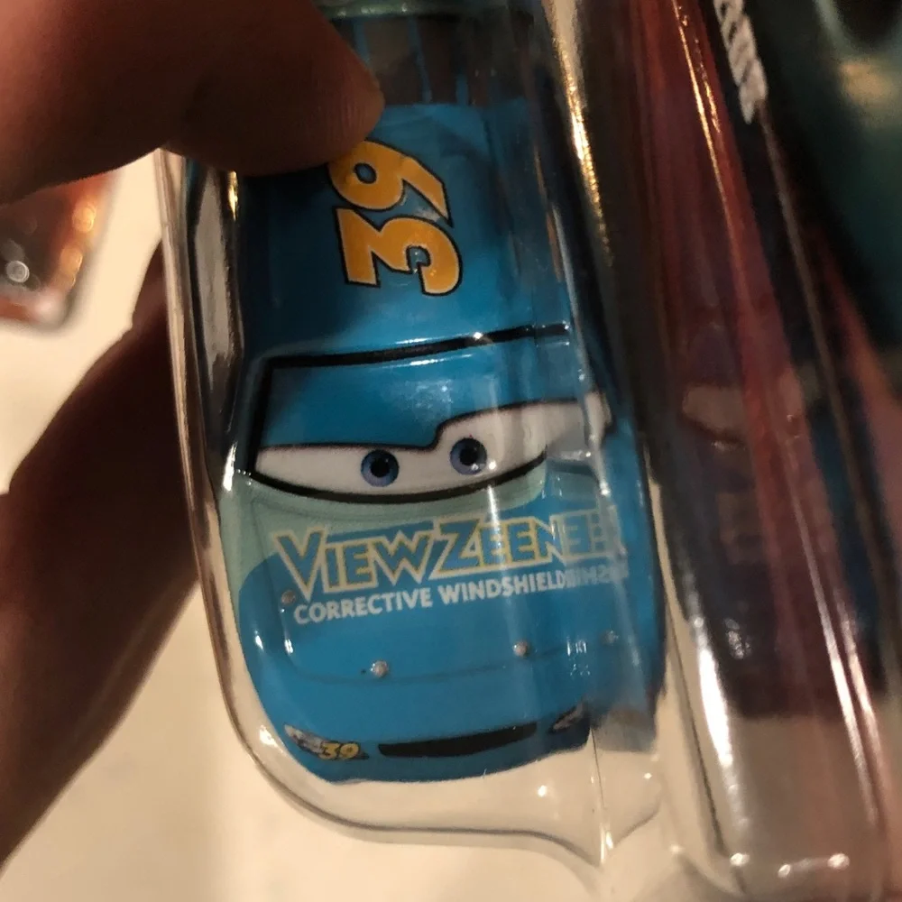 Mattel Pixar Cars Ryan Shields Die-Cast Toy Car - Teal and Yellow